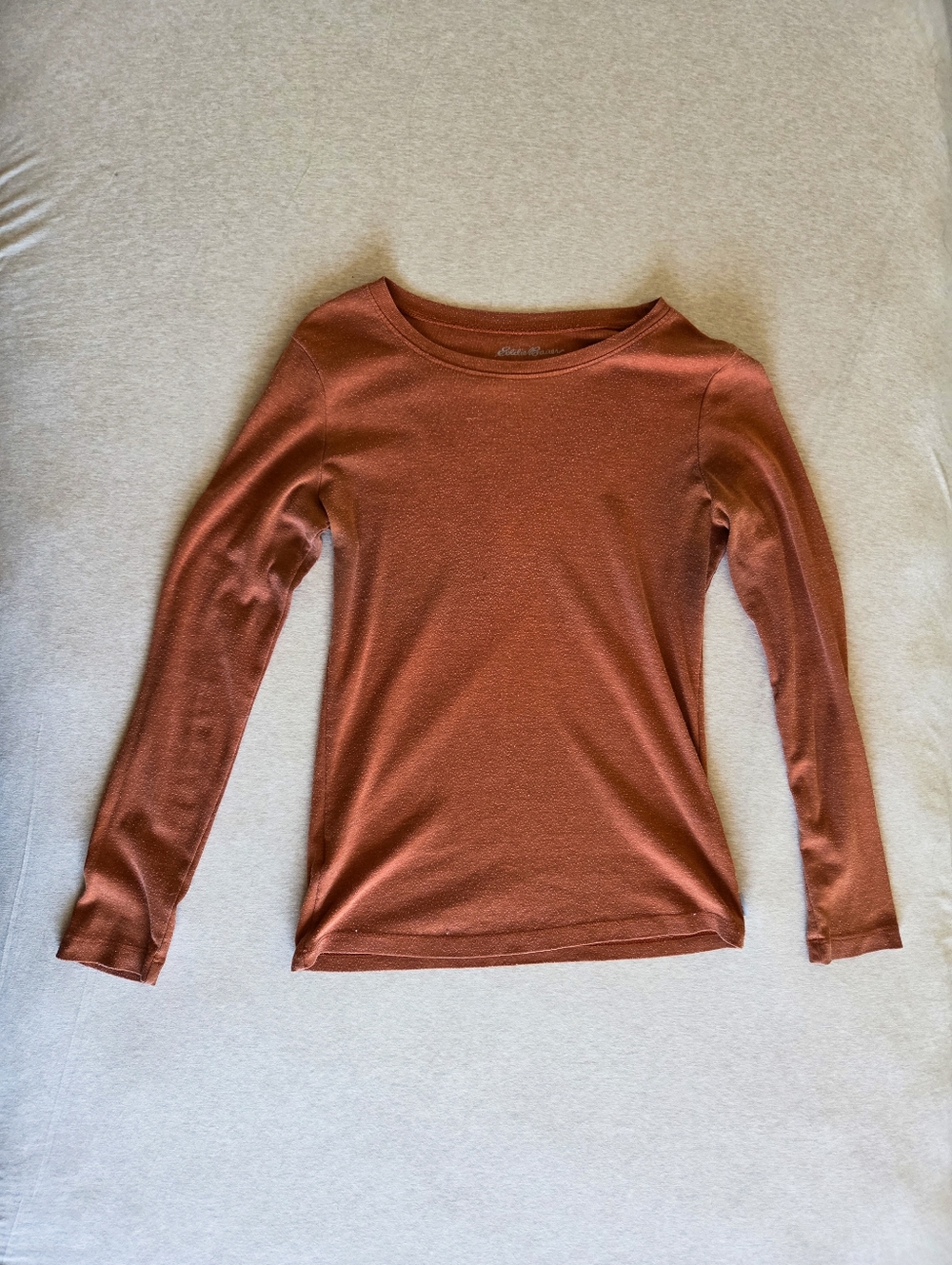Eddie Bauer Orange Long Sleeve Top